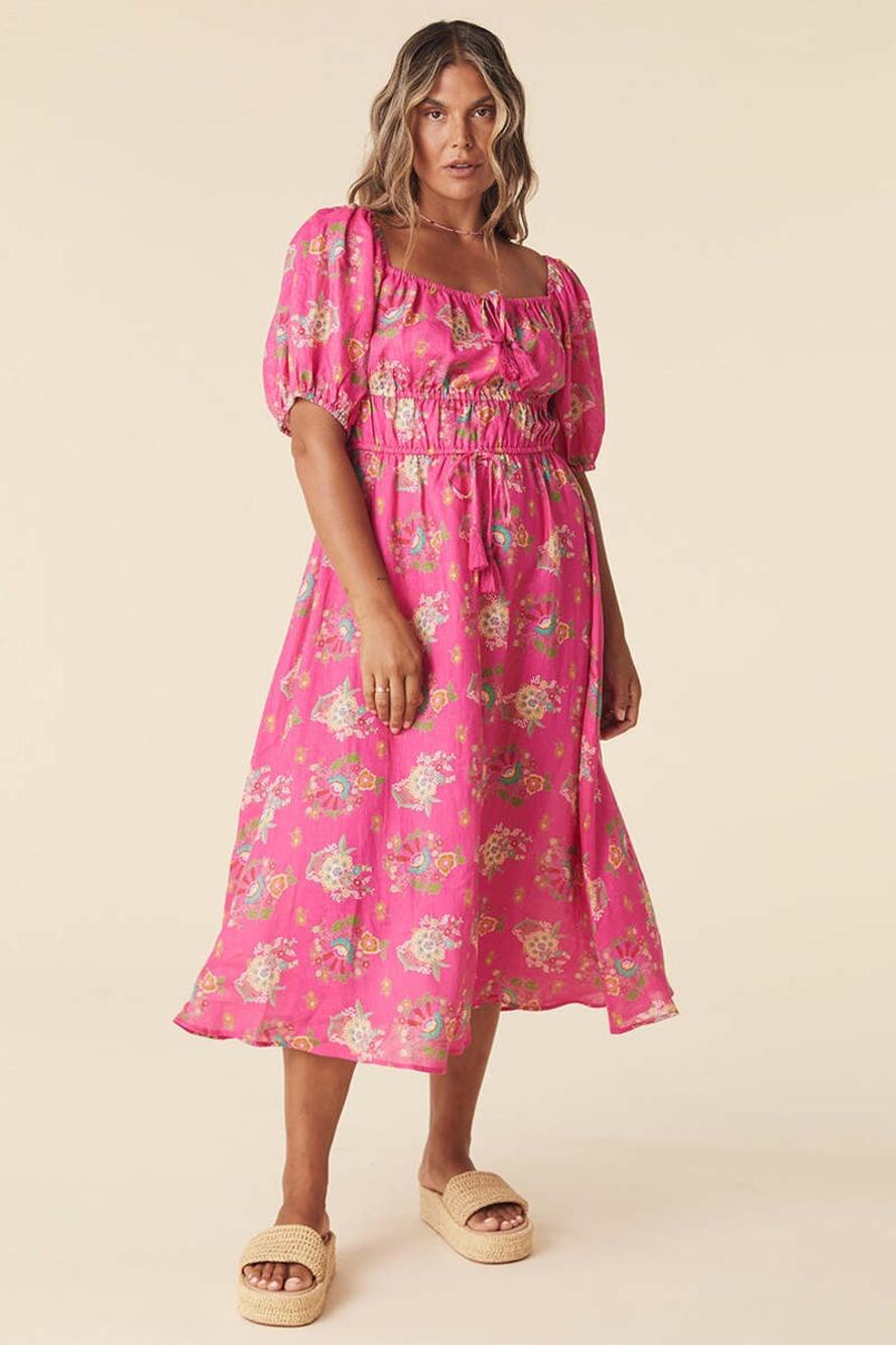 Spell & the Gypsy Collective Solstice Soirée in Rose 100% Linen Size XL
